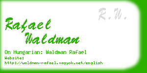 rafael waldman business card
